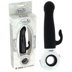 Vibromasseur O-Zone Spoody 1 en silicone  LED - 7 vitesses noir