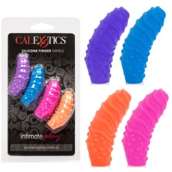Doigts Stimulants Colorés en Silicone X4