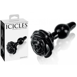 Plug en verre Noir  Icicles N°77