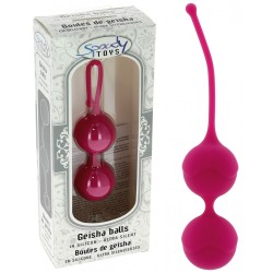 Boules de Geisha en Silicone Fuchsia Ø 3,6 cm