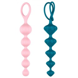 Chapelet Anal Satisfyer Beads Colorés X2